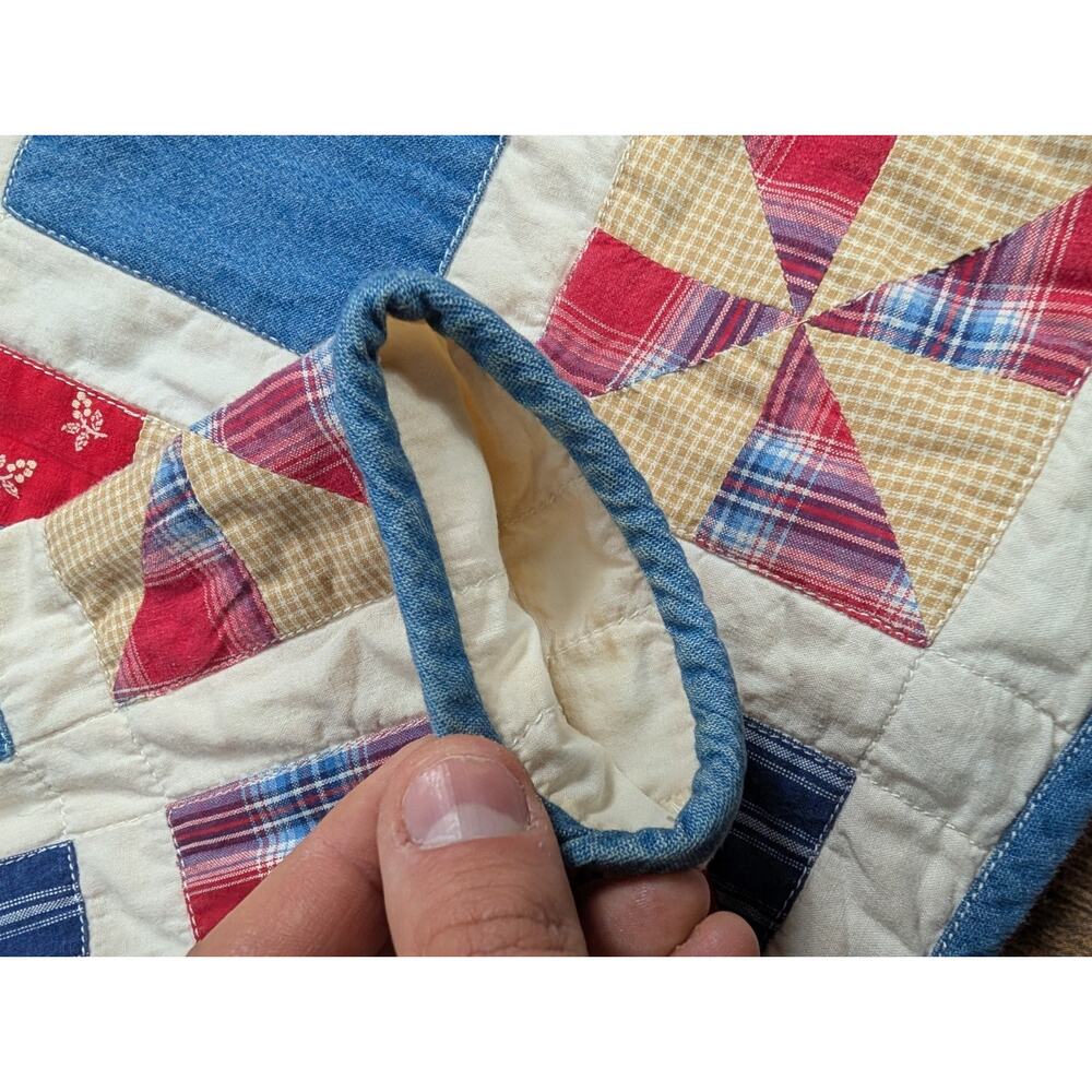 Vintage Susan Bristol Casuals Patchwork Quilt Patriotic Pattern Jacket Size S - Picture 6 of 12